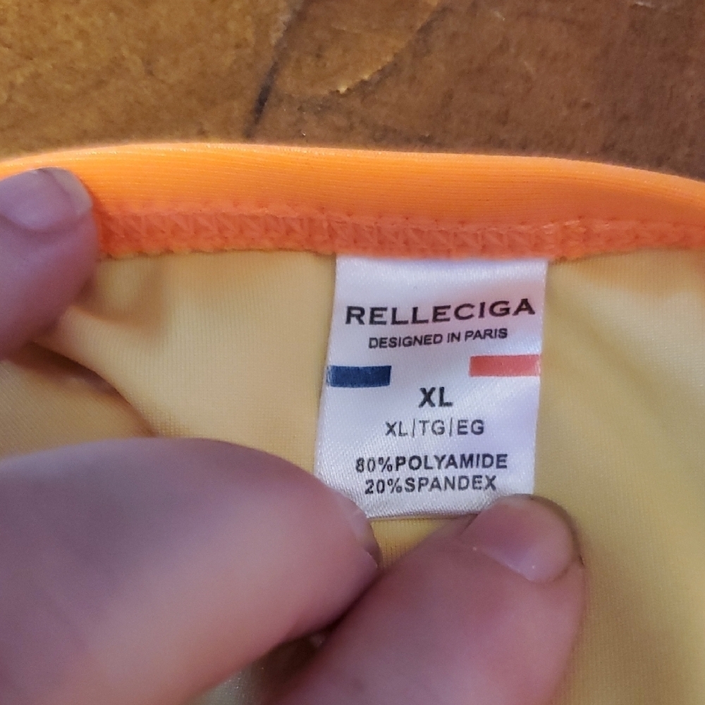 RELLECIGA Orange One Piece Swimsuit - Picture 2 of 3